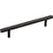 Jeffrey Alexander 128 mm Center-to-Center Brushed Oil Rubbed Bronze Square Dominique Cabinet Bar Pull 845-128DBAC - alternate 1